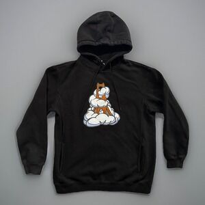 SF Mercantile Karl The Fog Pullover Hoodie L Black Golden Gate Bridge Kam Peck